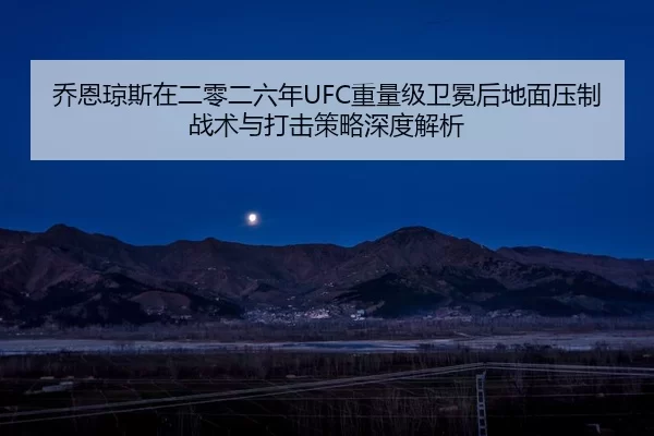 乔恩琼斯在二零二六年UFC重量级卫冕后地面压制战术与打击策略深度解析